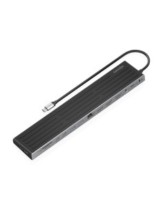 AISENS USB-C Dock 13 en 1, USB-C A 2xHDMI, 1xDisplayPort, 1xRJ45, 3xUSB-A, 2xUSB-C, 1xUSB-C PD, 1xSD, 1xMicro SD, 1xAudio, 1xRan 2