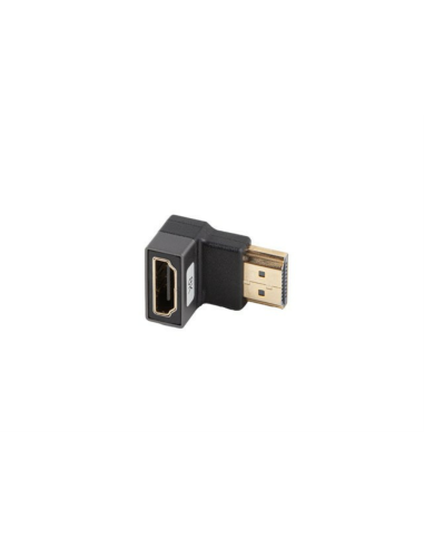 Lanberg AD-HDMI-07 adaptador de cable de vídeo HDMI tipo A (Estándar) Negro, Plata