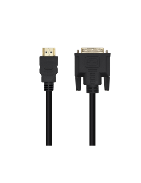 AISENS Cable DVI A HDMI, DVI 18+1/M-HDMI A/M, Negro, 3.0m