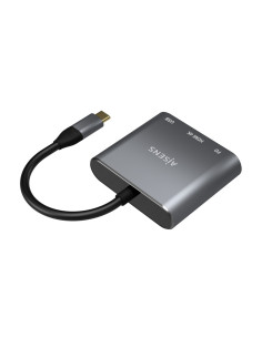 AISENS Conversor USB-C a HDMI/USB-C/Tipo A USB 3.0, 3 en 1, Gris, 15cm 2