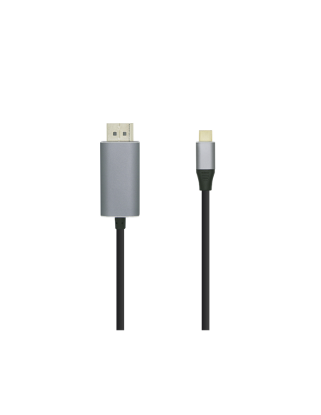 AISENS Cable conversor USB-C a Displayport 4K@60HZ, USB-C/M-DP/M, Negro, 0.8m