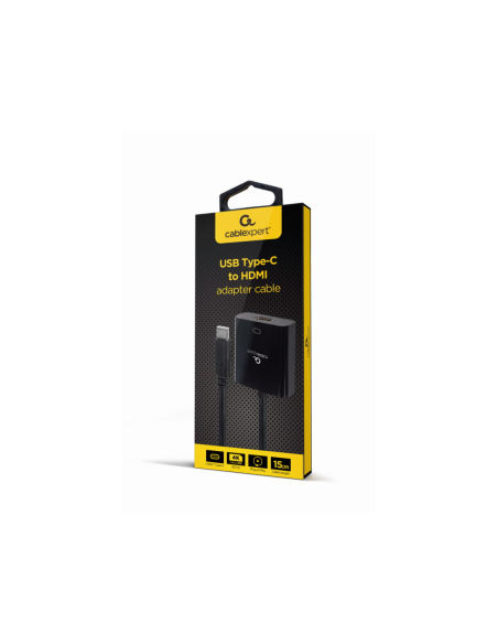 Gembird A-CM-HDMIF-04 Adaptador gráfico USB Negro