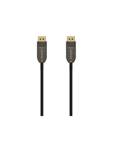 AISENS Cable DISPLAYPORT AOC V1.4 8K@60Hz 4K@120Hz 4:4:4 32.4Gbps, DP/M-DP/M, Negro, 50M