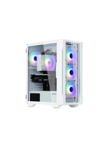 Zalman I3 NEO TG WHITE carcasa de ordenador Midi Tower Blanco
