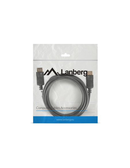 Lanberg CA-DPDP-10CC-0030-BK cable DisplayPort 3 m Negro