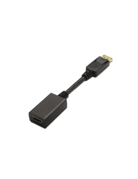 AISENS A125-0134 adaptador de cable de vídeo 0,15 m DisplayPort HDMI Negro