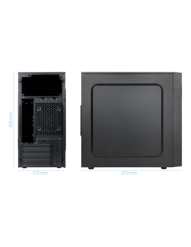 TooQ Caja Minitorre Micro-ATX “ISOBOX ULTRA”, Negra