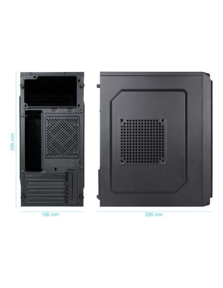 TooQ Caja Minitorre Micro-ATX “DODEKA ULTRA” Negra