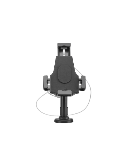 AISENS Soporte Antirobo de Sobremesa / Pared Ajustable (1 Pivote) para Tablet, Negro