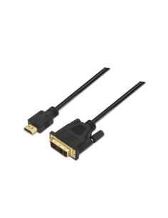 AISENS A117-0090 adaptador de cable de vídeo 1,8 m HDMI tipo A (Estándar) DVI 18+1 Negro