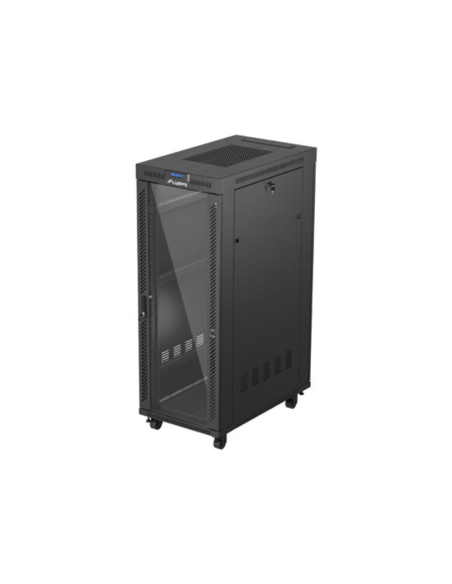 Lanberg FF01-6032-12BL armario rack 32U Bastidor para instalación en suelo Negro