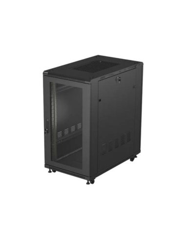 Lanberg FF01-6022-23B armario rack 22U Rack o bastidor independiente Negro