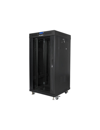 Lanberg FF01-6622-12BL armario rack 22U Rack o bastidor independiente Negro