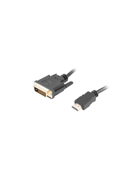 Lanberg CA-HDDV-20CU-0018-BK adaptador de cable de vídeo 1,8 m HDMI tipo A (Estándar) DVI-D Negro