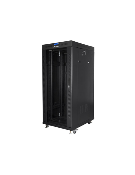 Lanberg FF01-8027-12BL armario rack 27U Rack o bastidor independiente Negro