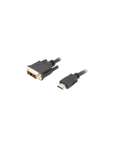 Lanberg CA-HDDV-10CC-0030-BK adaptador de cable de vídeo 3 m HDMI tipo A (Estándar) DVI-D Negro