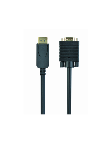 Gembird CCP-DPM-VGAM-6 adaptador de cable de vídeo 1,8 m VGA (D-Sub) DisplayPort Negro