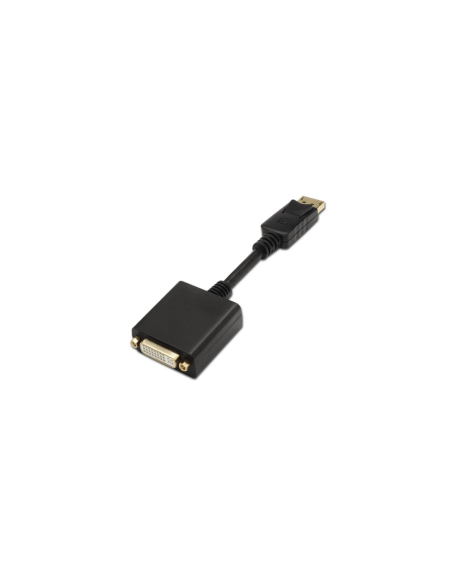 AISENS A125-0133 adaptador de cable de vídeo 0,15 m DisplayPort DVI Negro