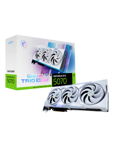 MSI GAMING GeForce RTX 5070 12G TRIO OC WHITE NVIDIA 12 GB GDDR7