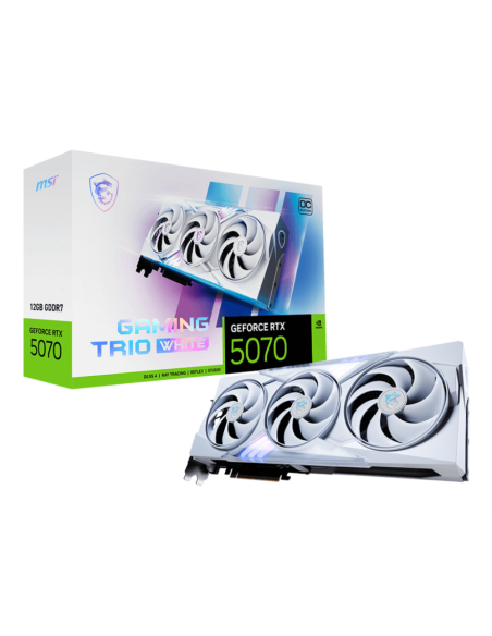 MSI GAMING GeForce RTX 5070 12G TRIO OC WHITE NVIDIA 12 GB GDDR7