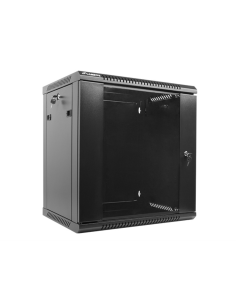 Lanberg WF01-6412-10B armario rack 12U Bastidor de pared Negro