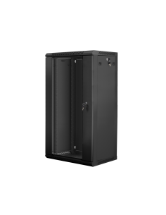 Lanberg WF01-6422-10B armario rack 22U Bastidor de pared Negro
