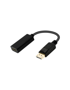 Ewent EC1456 adaptador de cable de vídeo 0,15 m DisplayPort HDMI tipo A (Estándar) Negro
