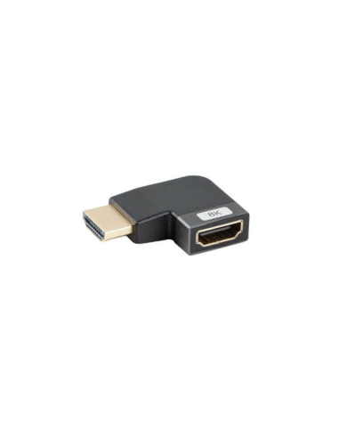 Lanberg AD-HDMI-09 adaptador de cable de vídeo HDMI tipo A (Estándar) Negro, Plata