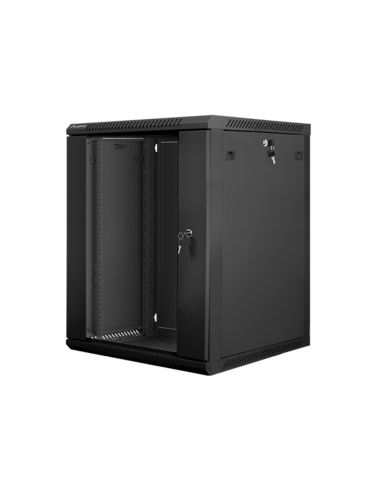 Lanberg WF01-6615-10B armario rack 15U Bastidor de pared Negro