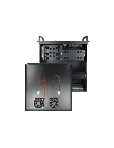 TooQ RACK-406N-USB3 armario rack Bastidor de pared Negro