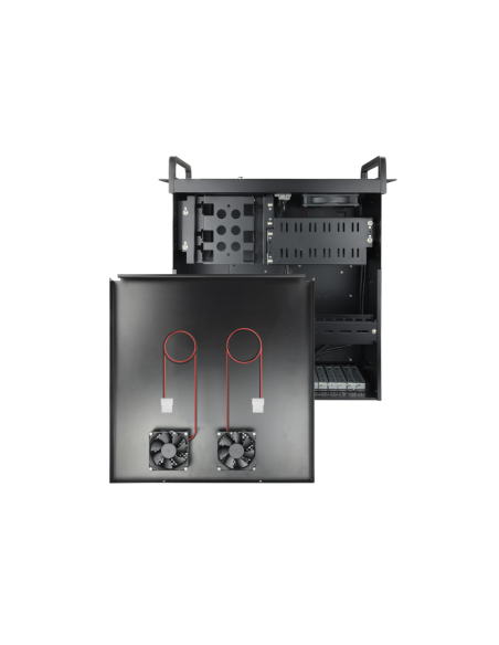 TooQ RACK-406N-USB3 armario rack Bastidor de pared Negro