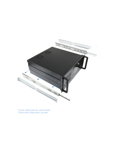 TooQ RACK-406N-USB3 armario rack Bastidor de pared Negro