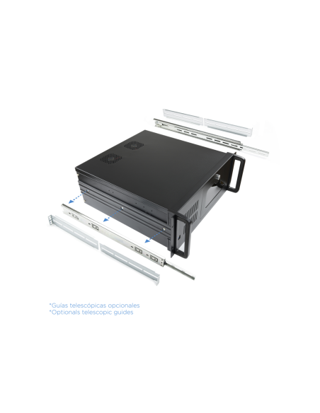 TooQ RACK-406N-USB3 armario rack Bastidor de pared Negro