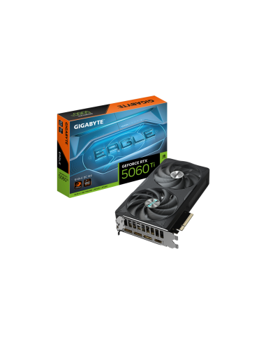GIGABYTE GeForce RTX 5060 Ti EAGLE OC 16G Tarjeta Gráfica – 16 GB GDDR7, 128 bits, PCI-E 5.0, 2617 MHz Frecuencia del núcleo, 3 