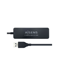 AISENS Hub USB 2.0, Tipo A/M - 4 x Tipo A/H, Negro, 30 cm 2