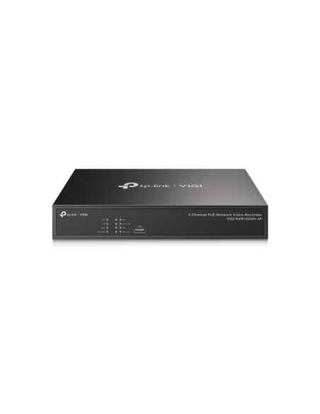 TP-Link VIGI NVR1004H-4P Grabadore de vídeo en red (NVR) Negro