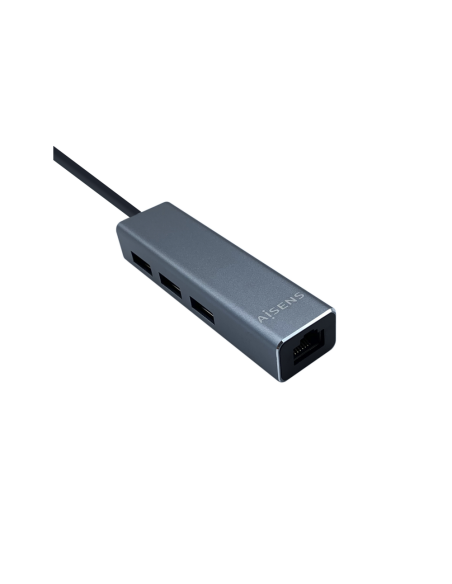 AISENS A109-0396 hub de interfaz USB 3.2 Gen 1 (3.1 Gen 1) Type-C Gris