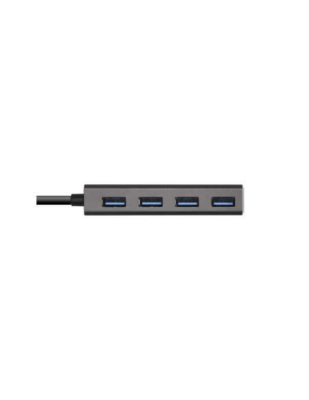 AISENS Hub USB 3.1 USB-C, USB-C/M - 4 x Tipo A/H, Gris, 15 cm