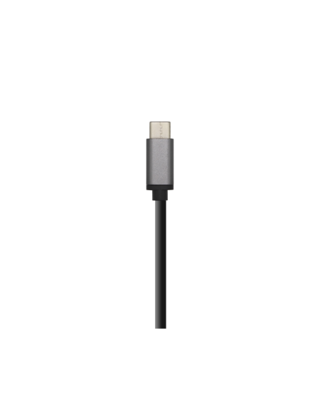 AISENS Hub USB 3.1 USB-C, USB-C/M - 4 x Tipo A/H, Gris, 15 cm