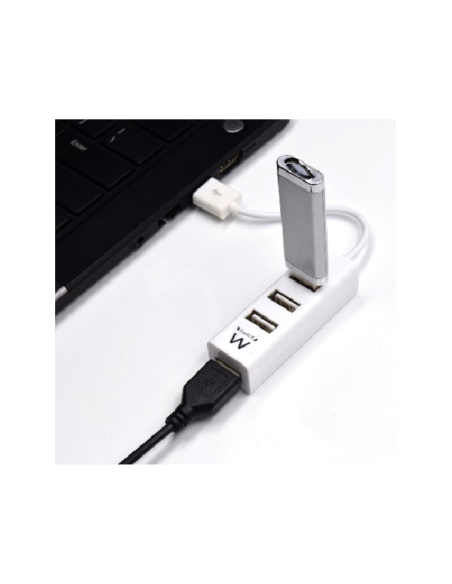 Ewent EW1122 hub de interfaz USB 2.0 Blanco