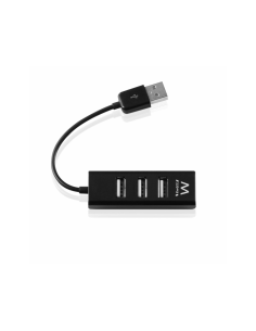 Ewent EW1123 hub de interfaz USB 2.0 480 Mbit/s Negro 2