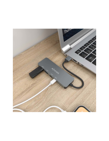 AISENS A106-0696 hub de interfaz USB 3.2 Gen 2 (3.1 Gen 2) Type-A 10000 Mbit/s