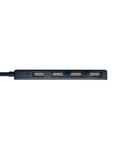 AISENS Hub USB 2.0, Tipo A/M - 4 x Tipo A/H, Negro, 30 cm 2