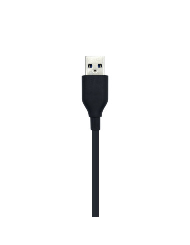AISENS Hub USB 2.0, Tipo A/M - 4 x Tipo A/H, Negro, 30 cm
