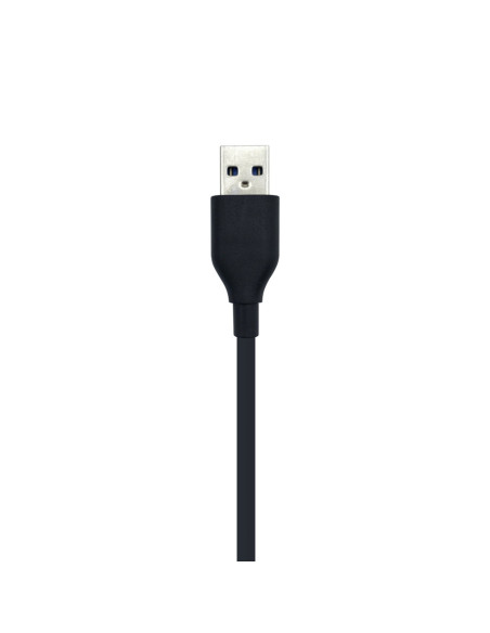 AISENS Hub USB 2.0, Tipo A/M - 4 x Tipo A/H, Negro, 30 cm