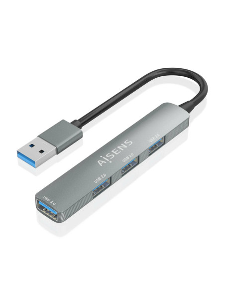 AISENS A106-0859 hub de interfaz USB 3.2 Gen 1 (3.1 Gen 1) Type-A 5000 Mbit/s