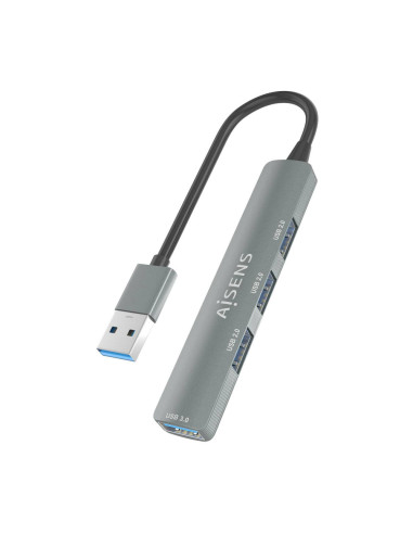 AISENS A106-0859 hub de interfaz USB 3.2 Gen 1 (3.1 Gen 1) Type-A 5000 Mbit/s