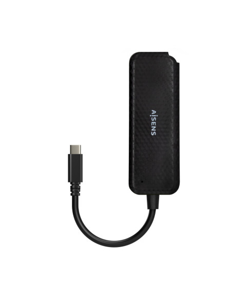 AISENS Hub USB 3.1 USB-C, USB-C/M-4x Tipo A/H, Negro, 15cm