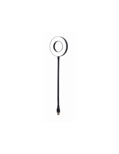 Gembird NL-LEDRING-01 aparato USB Negro, Blanco Lámpara