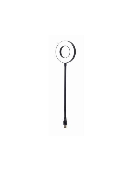 Gembird NL-LEDRING-01 aparato USB Negro, Blanco Lámpara
